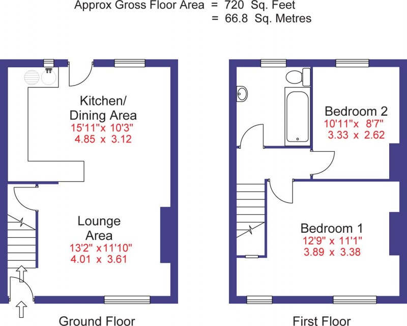 Floorplan for Tolland Lane, Hale, WA15 0LD