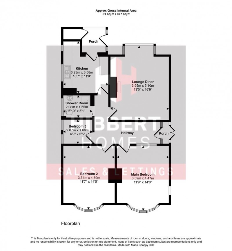 Floorplan for Claremont Avenue, Marple, Stockport