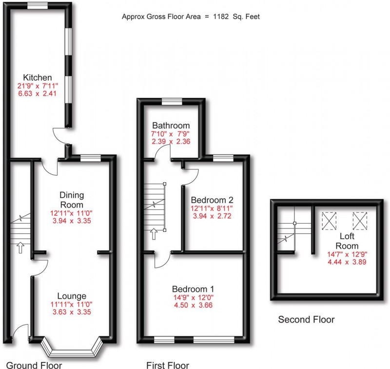 Floorplan for Cedar Road, Hale, Altrincham