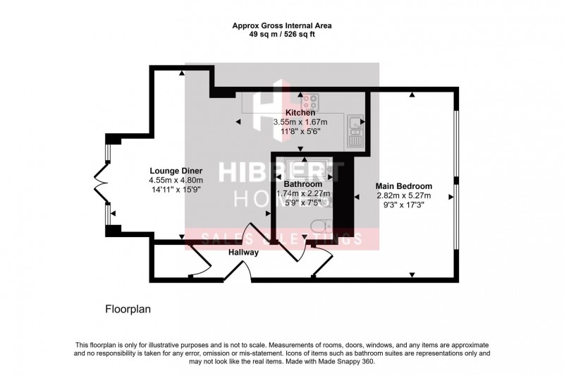 Floorplan for Dudley Road, Manchester